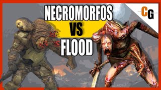 Los FLOOD vs Los NECROMORFOS  Los Enemigos de Halo y Dead Space [upl. by Nivlak]