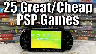 My PSP Collection  25 Great Games You Can Find Cheap [upl. by Crifasi]