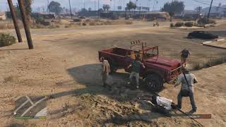 GTA V Rednecks Kills NPC and Transition [upl. by Attaynek]