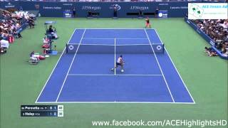 Simona Halep vs Flavia Pennetta US OPEN 2015 [upl. by Leary]