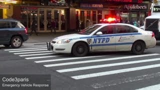 NYPD Police Cars Responding collection [upl. by Ainoyek]