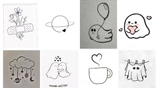 mini drawings cute mini drawing ideascute drawings for beginnersmini doodles ideas drawingideas [upl. by Nivlak]