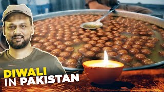 Diwali in Pakistan  Doodh Dulari Lab e Shireen aur Pan  Burns Road Street Food  Pakistani Food [upl. by Najed]