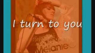 Melanie C  I Turn To You KARAOKE [upl. by Aven675]