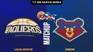 Vaqueros de Bayamón vs Osos de Manatí  VaquerosBSN 2024 [upl. by Moya731]