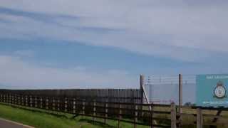 Eurofighter Typhoon Fighter Jet Landing RAF Leuchars By St Andrews Fife Scotland [upl. by Eintrok]