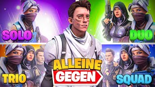 ICH musste JEDEN MODUS in Fortnite ALLEINE gewinnen 😭  Fortnite Chapter 4 Challenge [upl. by Niraj]