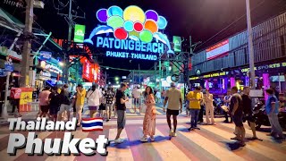 4K 🇹🇭 Phuket Nightlife  Bangla Road  Patong Beach  Walking Street  Tourist Place [upl. by Hanikas355]