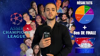 ASMR CHAMPIONS LEAGUE ✨ RÉSULTATS DES GROUPES  TIRAGES 8ème DE FINALE 🤩de la folie 🫢 [upl. by Hadihahs]