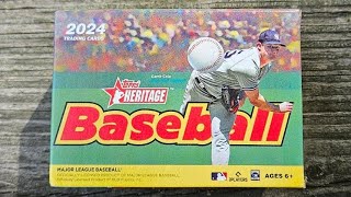 2024 Topps Heritage Baseball 72Card Blaster Box Rip [upl. by Boniface]