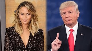 Chrissy Teigen FIRES BACK At Trump  Gives Twitter Fan Her Dress Just Because [upl. by Onitnerolf204]