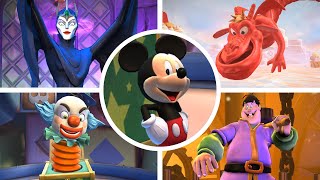 Castle of Illusion Starring Mickey Mouse  ALL BOSSES No Damage [upl. by Renita]