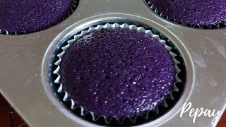 Simple Ube Moist Cupcake Recipe cake [upl. by Penthea613]