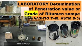 Penetration Test of Bitumen Part02 Lab Test HindiUrdu [upl. by Oemac]