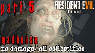 Resident Evil 7 Madhouse Walkthrough Part 5  Marguerite Baker Boss All CollectiblesNo Damage [upl. by Halihs]