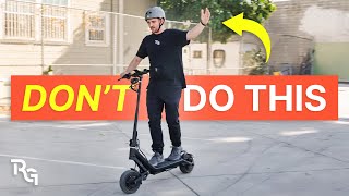 Avoid These 6 Electric Scooter Riding Mistakes [upl. by Nymrak]