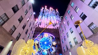 Saks Fifth Avenue Christmas Holiday Light Show with Fireworks 2023  Dior’s Carousel of Dreams [upl. by Anabal312]