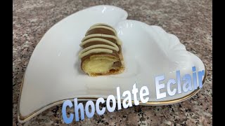 How To Make Chocolate Eclair   Chocolate Ganache [upl. by Killam]