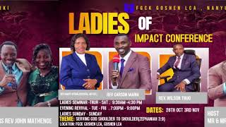 FGCK GOSHEN LCA  WITH LADIES OF IMPACT  THEME SERVING GOD SHOULDER TO SHOULDER [upl. by Wehttan]