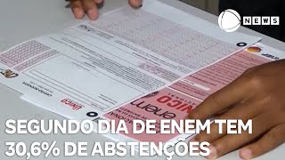 Segundo dia de Enem registra 306 de abstenções especialista analisa prova [upl. by Fernandes199]