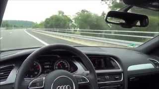 Audi A4 Avant 18 TFSI SLine 170 PS  Probefahrt  Autobahntest [upl. by Hars482]