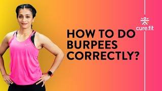 How To Do Burpees Correctly by Cult Fit  Burpees For Beginners Burpees Workout  Cult FitCure Fit [upl. by Delogu516]