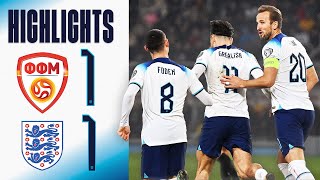 North Macedonia 11 England  Three Lions End UEFA EURO 2024 Qualification Unbeaten  Highlights [upl. by Eikcid525]