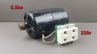 I Make Free Electricity Generator 55kw powerful electricity save with motor magnet At Home [upl. by Cardew]