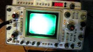 Tektronix 466 Storage Oscilloscope Demonstration [upl. by Camilia]