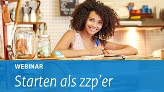 Webinar Starten als zzper [upl. by Joellyn]