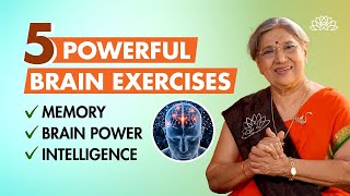 How to improve brain power  Easy brain exercises to improve memory amp concentration [upl. by Sudnak]