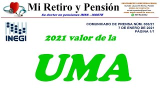 2021 valor de la UMA [upl. by On964]