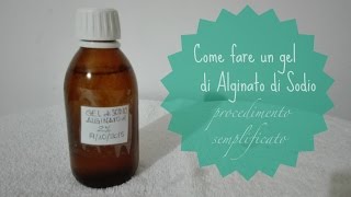 Come fare un gel di alginato di sodio [upl. by Luigino481]