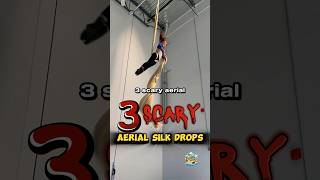 Gymnast Does Scary Aerial Silk Drops shorts aerialsilks gymnast [upl. by Angelico]