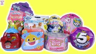 Awesome Surprises Ryans World Cutie Beans Baby Shark Unicorn Kitty Review [upl. by Dulce]