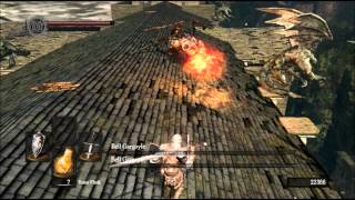 Dark Souls PC Boss Battle  Zweihander vs Bell Gargoyles [upl. by Dlaniger297]