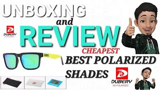 DUBERY POLARIZED SUNGLASSES  PRODUCT REVIEW OF THE CHEAPEST BEST POLARIZED SHADES  UNBOXING [upl. by Adekam380]