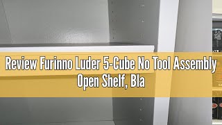 Review Furinno Luder 5Cube No Tool Assembly Open Shelf Blackwood [upl. by Linsk]