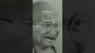 Gandhi jayanti drawing art drawing sketch [upl. by Nahtad]