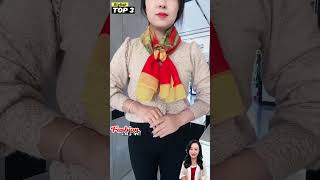 Top 3 attractive ways to tie a scarf HowTo Wear A Scarf  Style Wear Tips P090224 scarfwearing [upl. by Pacien]