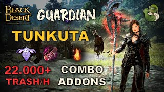 🔥 BDO  Guardian Awk Tunkuta  Dehkia  Too Easy Too Strong  Infinite PvE Combo amp Addons [upl. by Foskett614]