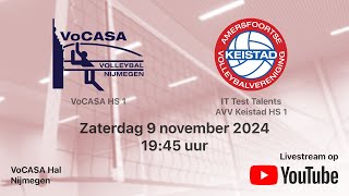 VoCASA HS 1  AVV Keistad HS 1 Volleybal Heren Superdivisie [upl. by Skeie]