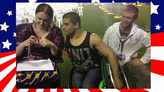 Aaron Wheelz Fotheringham Vs Electric Wheelchair Race [upl. by Silberman630]