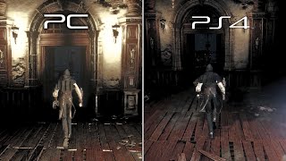 Bloodborne PCShadPS4 VS PS4  GraphicsGameplay Comparison [upl. by Irmine]