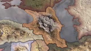 What if Transcaucasia was formed by Georgia HOI4 Timelapse [upl. by Aina]