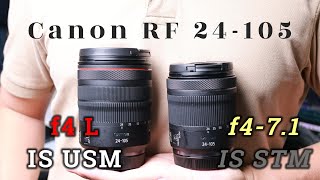 So sánh Canon RF 24105 F4 L và Kit IS STM Chọn ống nào [upl. by Weinman]