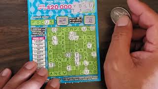 lets FOCUS on a win on this Tripling bonus crossword California lottery scratcher ticket 🎟 [upl. by Jit]