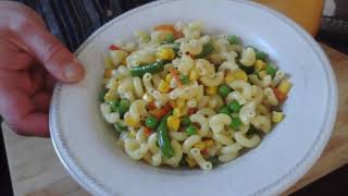 Recipe  parmesan pasta with peas carrots corn [upl. by Gnues309]