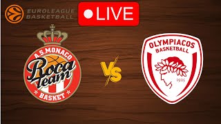 🔴 Live Monaco vs Olympiakos  EuroLeague 20232024  Live Play by Play Scoreboard [upl. by Madelena]