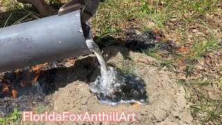 Massive Black Ant Colony Casted With Molten Aluminum Anthill Art 16 [upl. by Osmen]